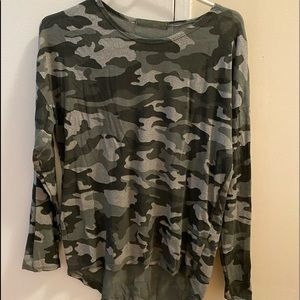 NEW Never  Worn Camouflage/Silver Long Sleeve Shirts
